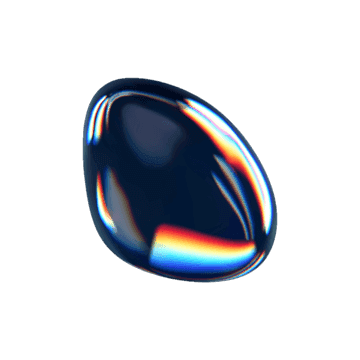 3D glass rock