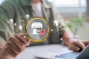 Local business visibility using global search engine and search tools.